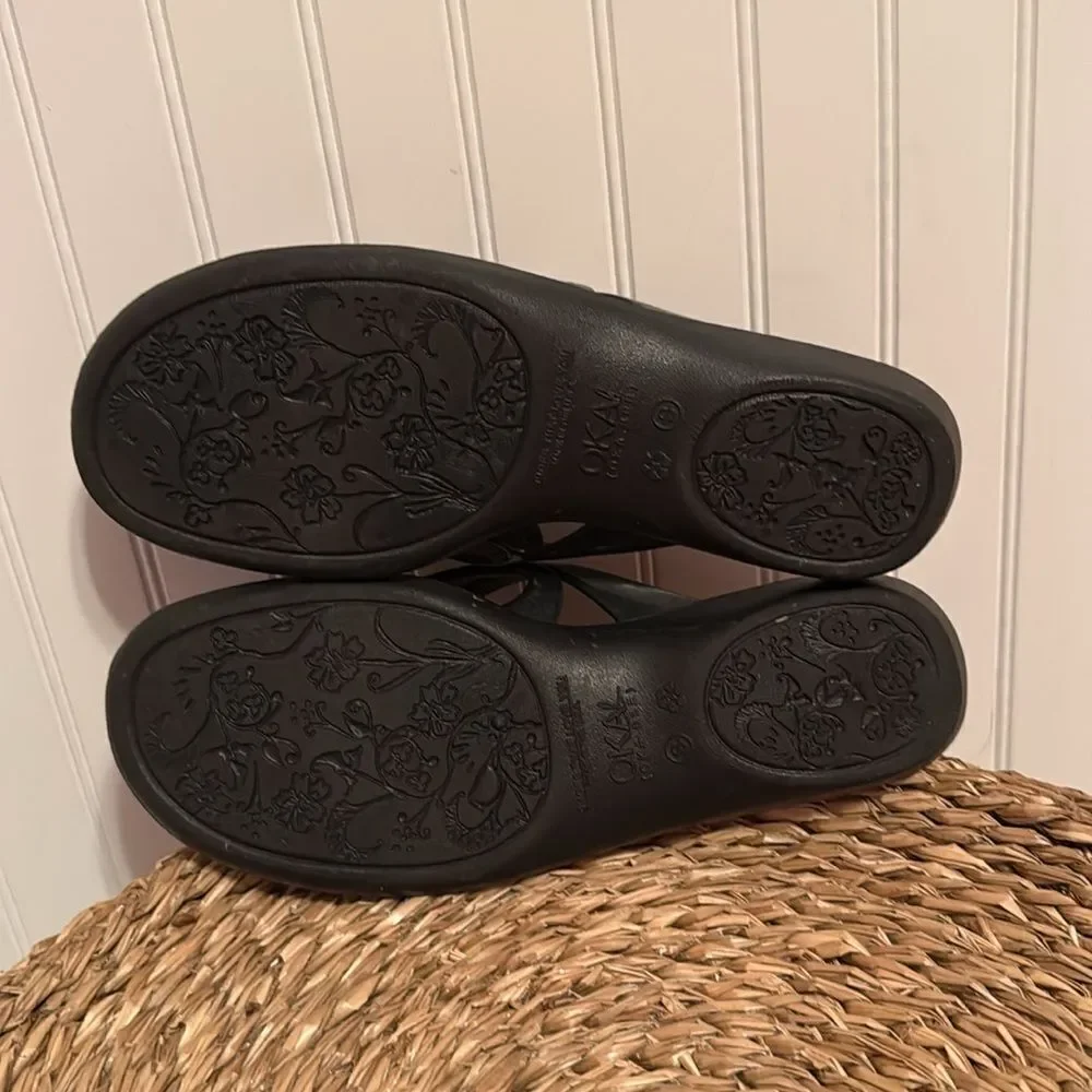 Oka B. Women's Black Sandals - 6 - Great Condition